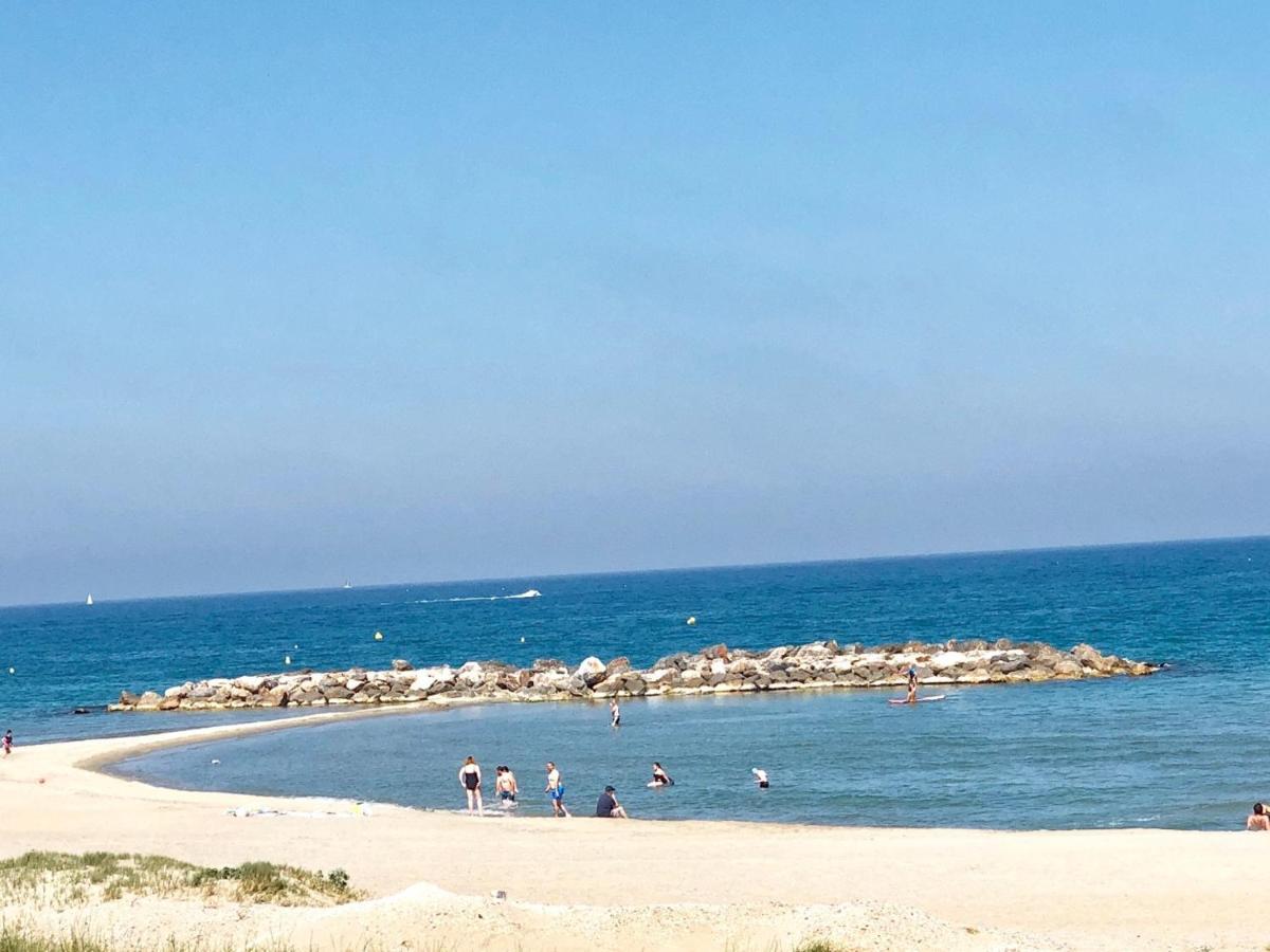Barcaresa-Charmant T 2 Vue Mer Pied Dans L'Eau Le Barcarès Dış mekan fotoğraf