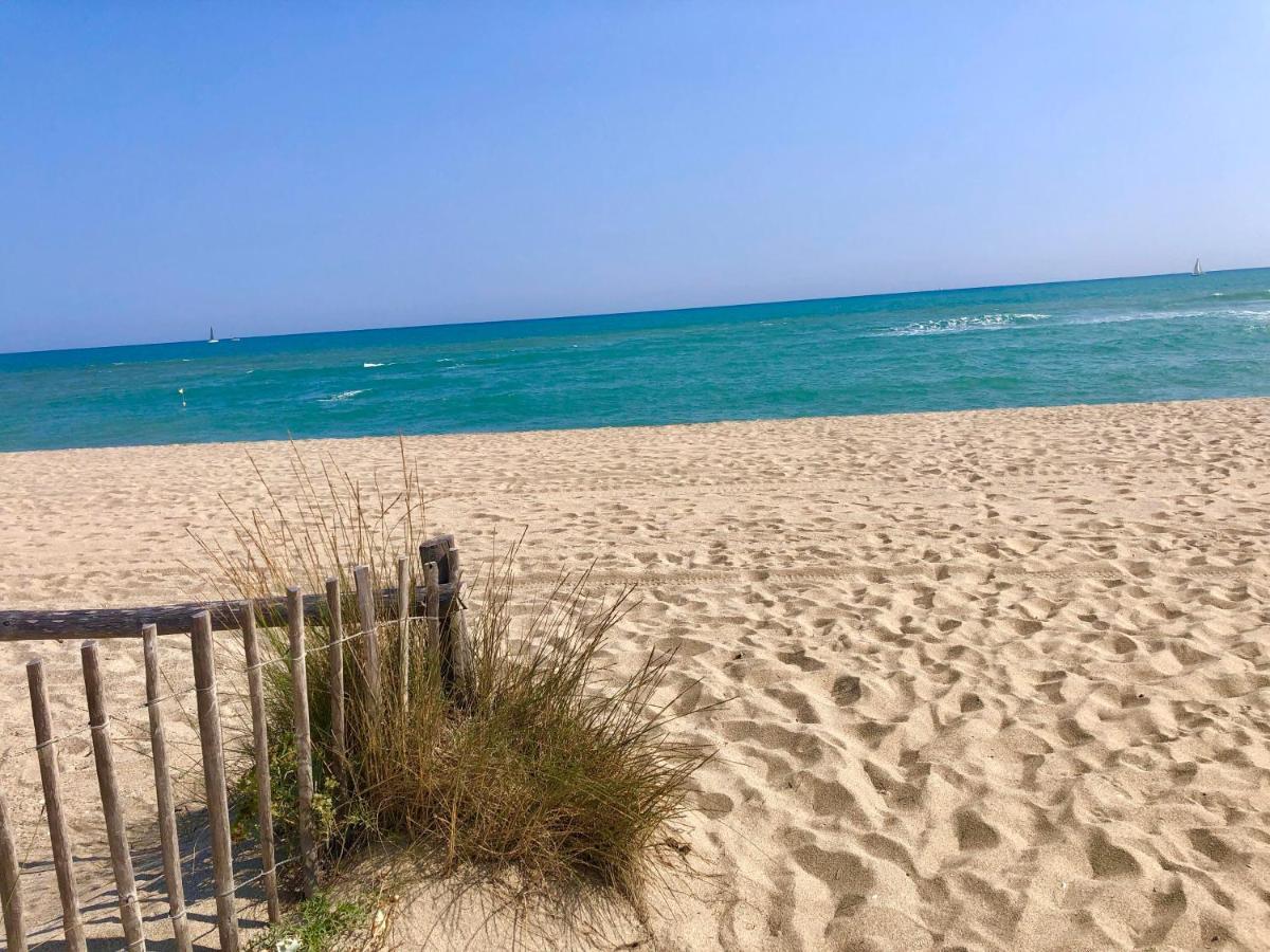 Barcaresa-Charmant T 2 Vue Mer Pied Dans L'Eau Le Barcarès Dış mekan fotoğraf